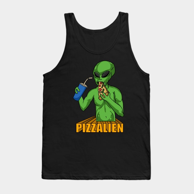 PIZZALIEN Tank Top by Toywuzhere